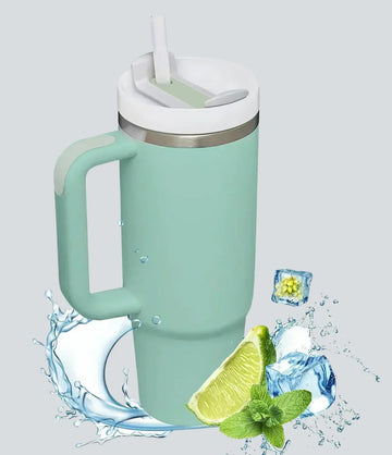 Thermal Tumbler with Straw